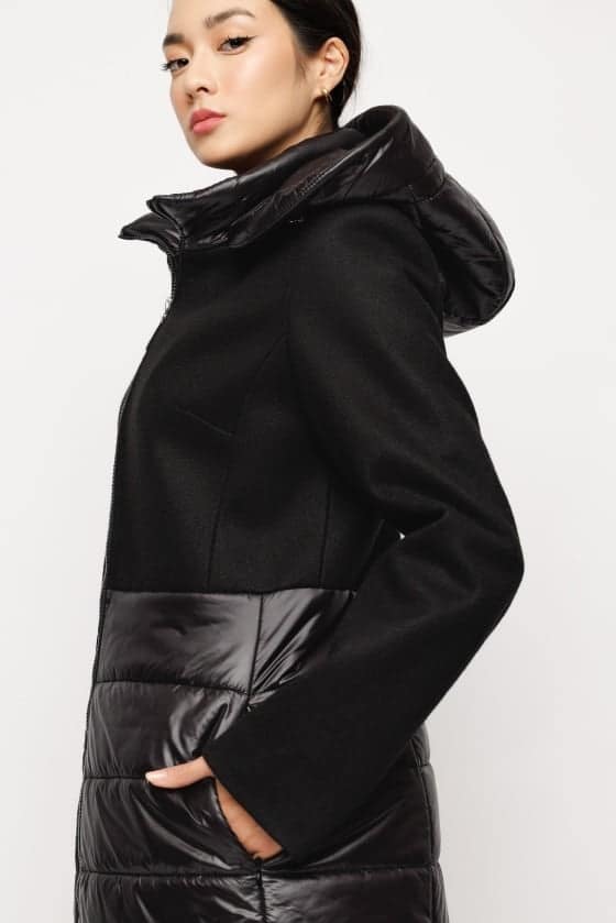 Geaca dama din stofa cu fas - imagine 3