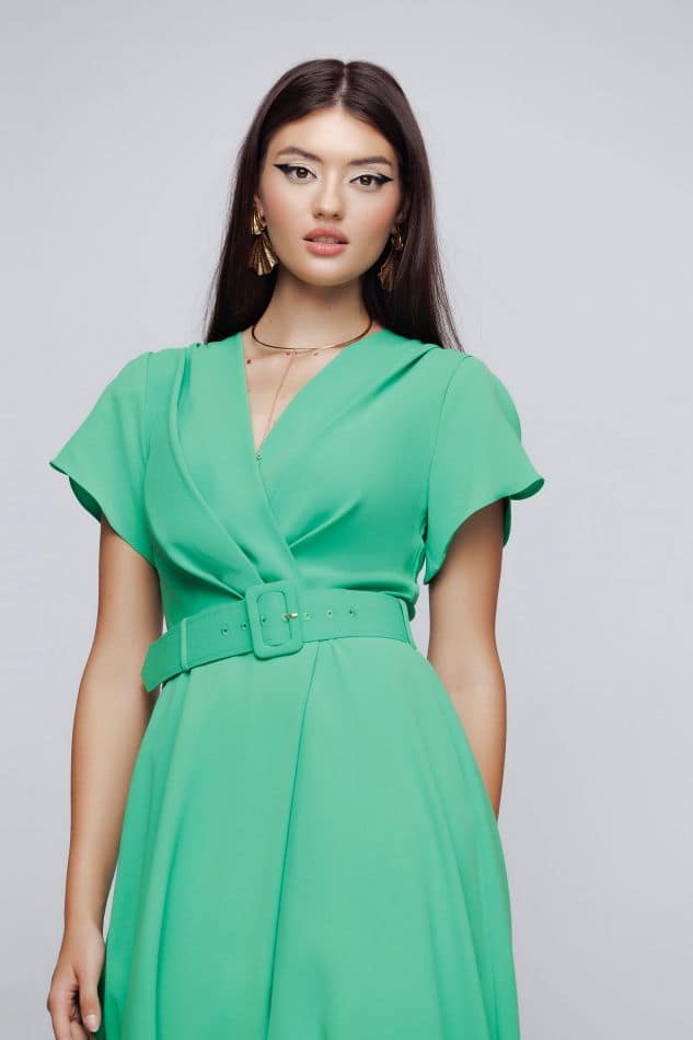 Rochie dama eleganta verde