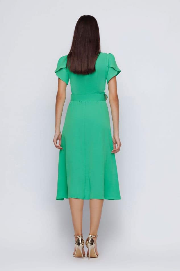 Rochie dama eleganta verde - imagine 2