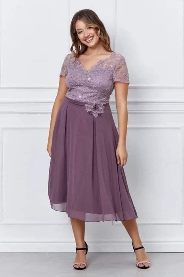 Rochie eleganta mov lila