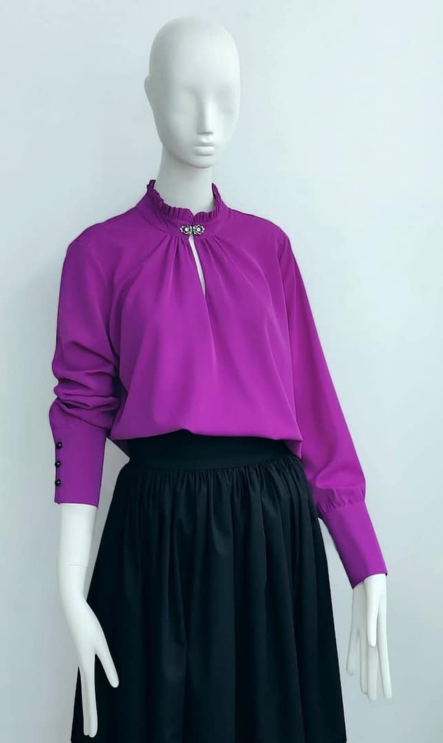 Bluză elegantă din voal