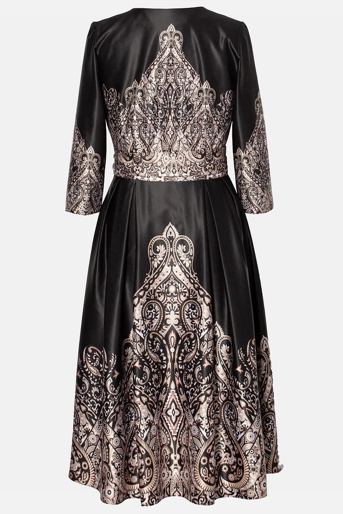 Rochie eleganta R 736 negru - imagine 2