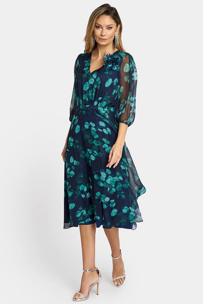 Rochie eleganta din voal R 007 turcoaz