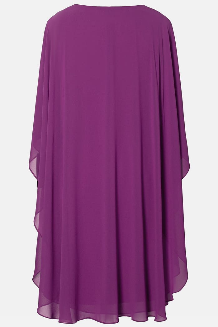Rochie eleganta din voal R 064 mov - imagine 4