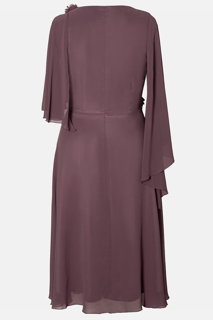 Rochie eleganta din voal R 997 mov - imagine 4
