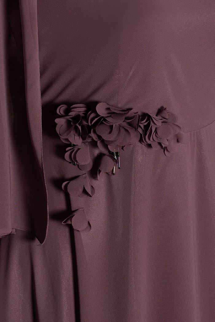 Rochie eleganta din voal R 997 mov - imagine 5