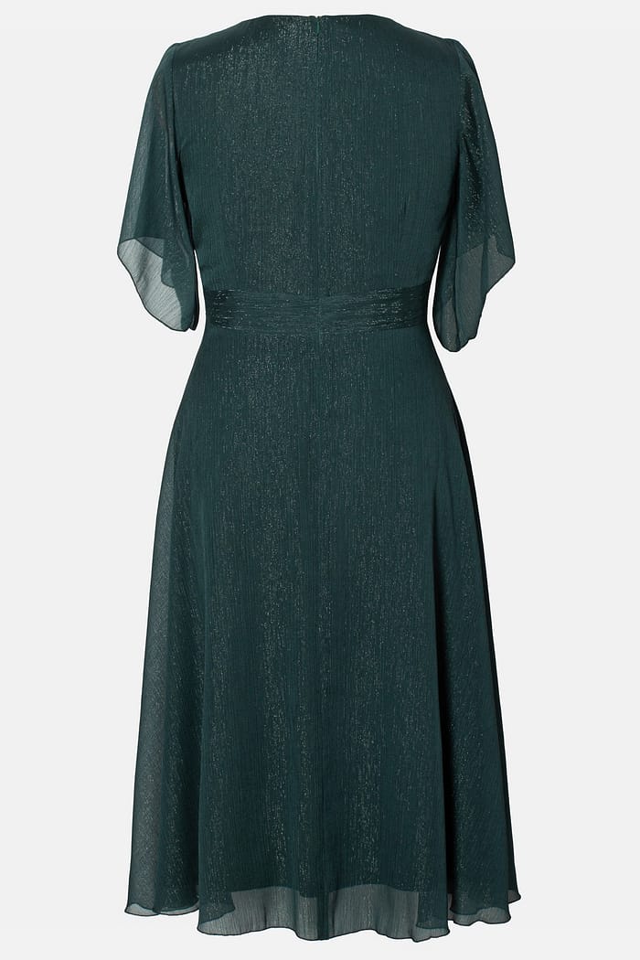 Rochie eleganta cu lurex verde R 992 - imagine 5