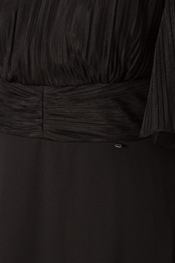 Rochie eleganta cu tull si voal R 069 negru - imagine 5