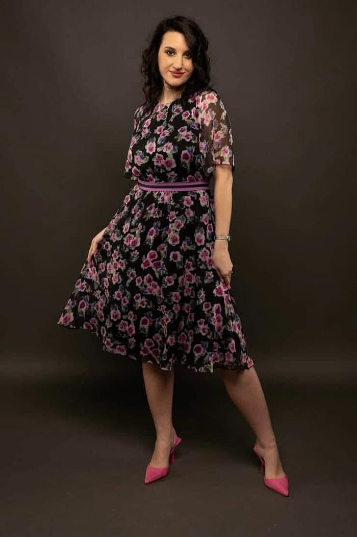 Rochie casual cu imprimeu floral GART