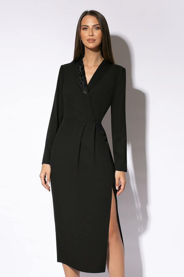 Rochie elegantă neagră Ginette