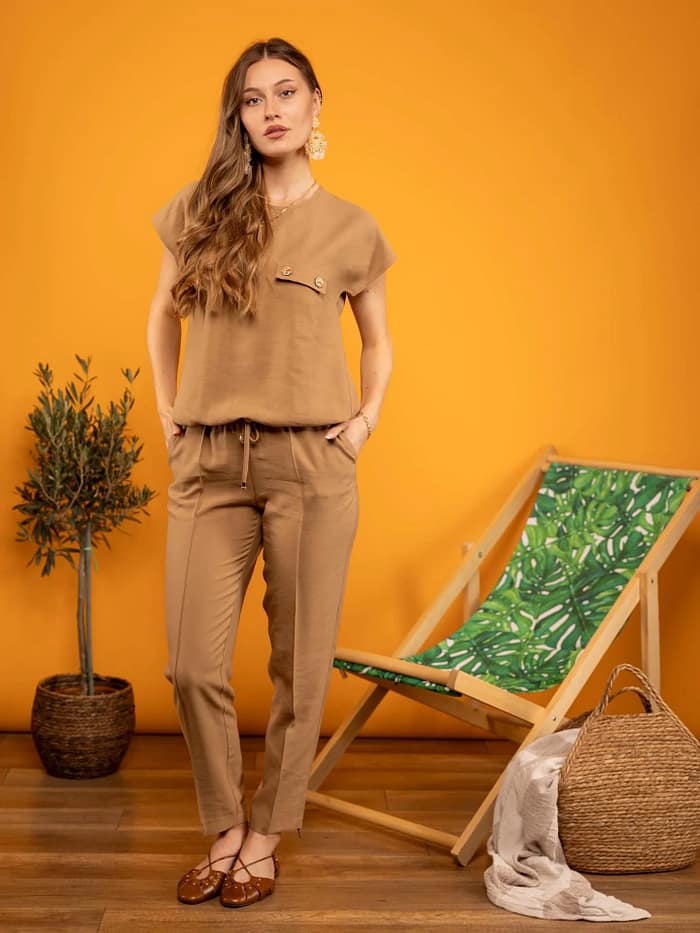 Bluza Lejeră Gart – camel chic pentru orice zi - imagine 3