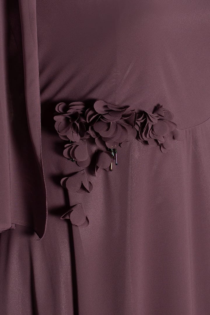 Rochie eleganta din voal R 997 mov - imagine 5