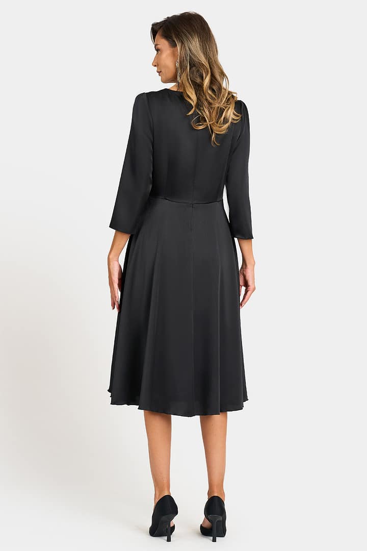 Rochie eleganta R 072 negru - imagine 2