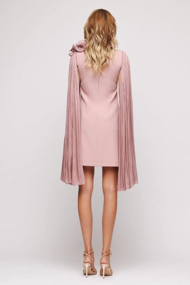 Rochie elegantă cu drapaje Mizar - imagine 4