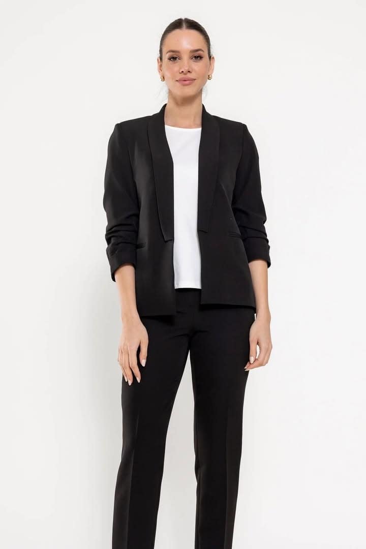 Sacou casual&office cu mâneci încrețite